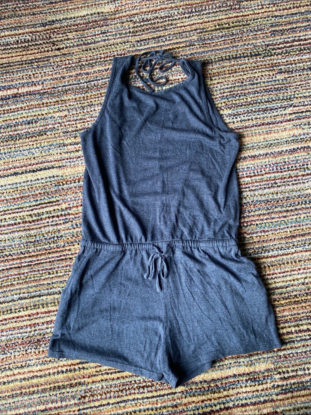 Prana Blue Knit Romper